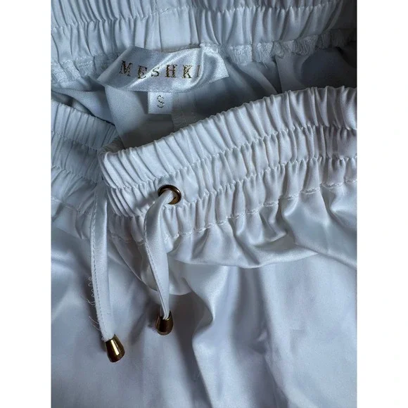 Meshki White and Tan Track Pants - Picture 5 of 11